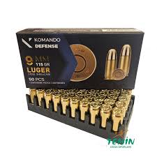 9X19 MM KOMANDO DEFENCE (FMJ 115 GRN) LUGER FİŞEK