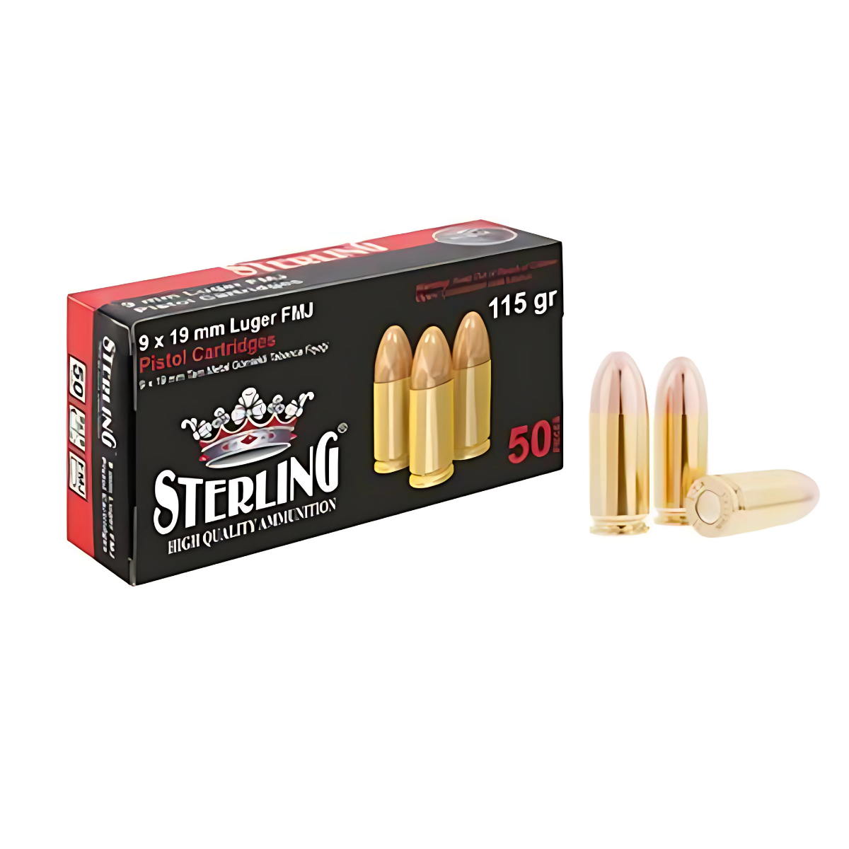 9X19 MM (Luger) TURAÇ-STERLING (FMJ-115 GRN) TB FİŞ